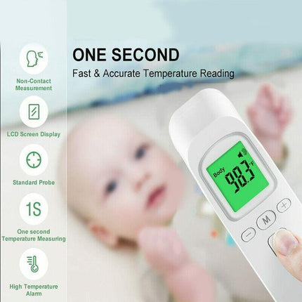 Non Touch Infrared Temperature Thermometer Digital Forehead Baby Adult Body Gun - Aimall