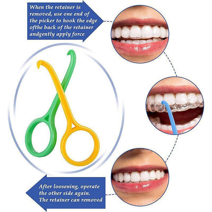 5PCS Aligner Removal Tool Invisible Braces Extractor Tooth Hook for Adult Child - Aimall