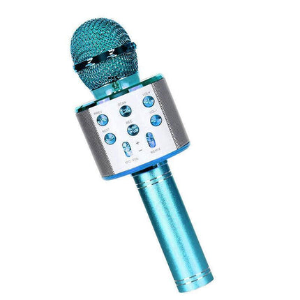 Karaoke Microphone Speaker Wireless Bluetooth Handheld Mic USB Player KTV WS858 - Aimall
