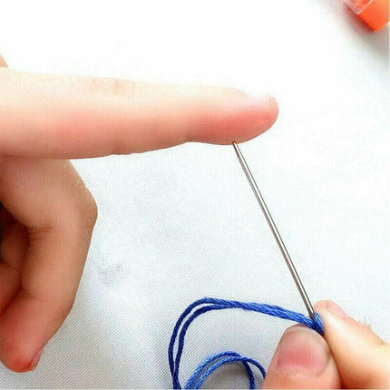 9x Large Eye Blunt Needles Wool Thick Knitter Yarn Hand Sewing Darning Craft Set - Aimall