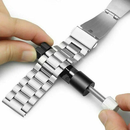 Metal Adjustable Watch Band Bracelet Repair Tool Link Pin Remover 6 Replace Pins - Aimall