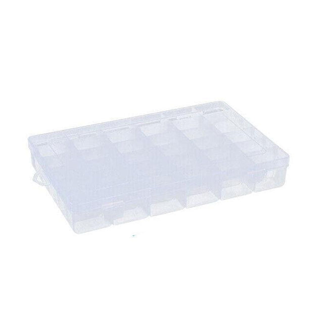 Plastic Compartment Storage Box Container Jewellery Bead Craft Organiser Case AU - Aimall