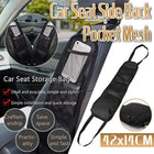 Black Car Seat Side Back Pocket Mesh Hanging Bag Storage Organizer Phone Holder - Aimall
