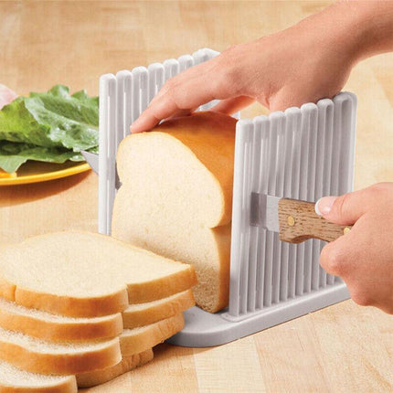 Kitchen Maker Slicing Cutting Tool Bread Toast Slicer Guide Cutter Mold Sandwich - Aimall