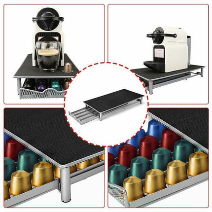 For Nespresso 40 Coffee Capsules Pod Holder Stand Dispenser Rack Storage Capsule - Aimall
