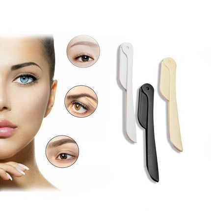 3Pcs Portable Safety Eyebrow Trimmer Razor Shaver Eye Brow Shaper Hair Remover - Aimall