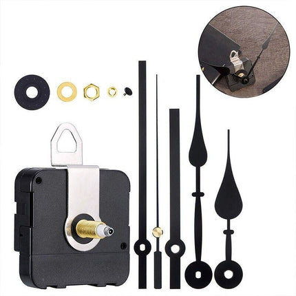 12PCS Wall Clock Quartz Movement Motor Mechanism Long Spindle Hands Repair Kit - Aimall