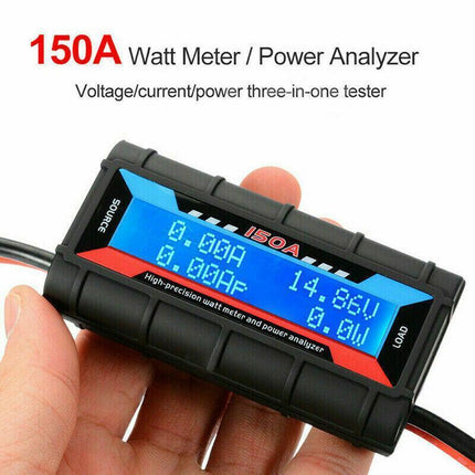 150A Digital LCD Amp Watt Meter Power Analyser Solar Caravan AU - Aimall