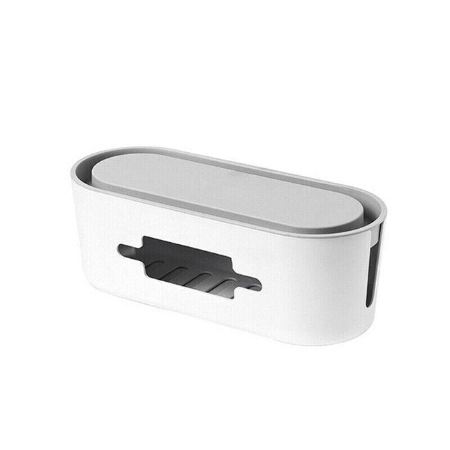 Cable Power Management Storage Box Socket Wire Tidy Organiser Safety Hide Case - Aimall