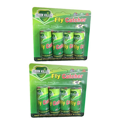 UP TO 24 Rolls 5*2CM Rolls Flies Insect Fly Glue Paper Ribbon Strip Sticky Tape - Aimall