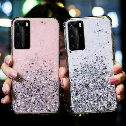 For Samsung Galaxy S20 FE S21 Ultra S20 Shockproof Bling Glitter Soft Case Cover - Aimall