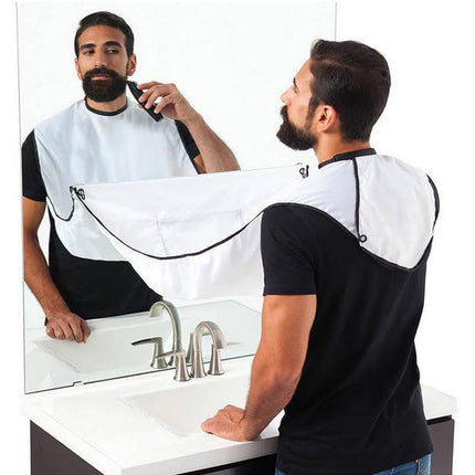 Facial Hair Beard Shave Apron Cape Shaving Bib Whisker Trimming Catcher - Aimall