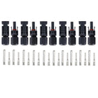 5~20PCS Connectors For IP67 MC4 Solar Panel 30A Line Plug Socket Male & Female M - Aimall