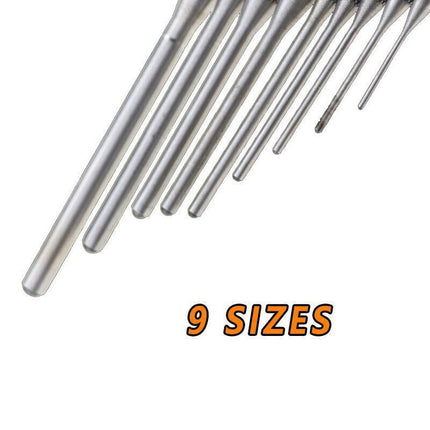 9PCS Roll Pin Punch Set Bolt Catch Gun Building Removing Tool Canvas Pouch AU - Aimall