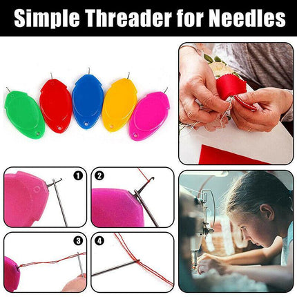 10X Needle Threader Threading Hand Threading Small Sewing Tools DIY AU STOCK - Aimall