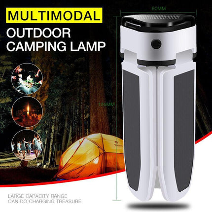 Solar Camping Light LED Lantern Tent Lamp USB Rechargeable Outdoor Hiking Lights - Aimall