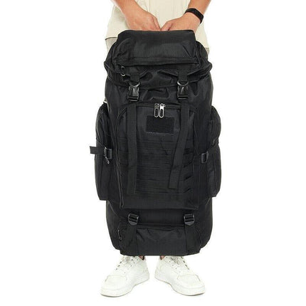 80L Military Tactical Backpack Bag Outdoor Hiking Trekking Camping Rucksack AU - Aimall