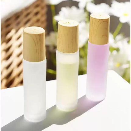 5X10ml Glass Bottle Roller Rollerball Perfume Frosted Essential Oil Roll On Ball - Aimall