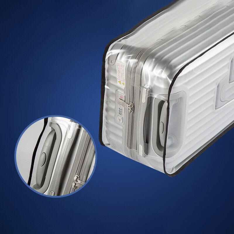 Clear PVC Travel Luggage Cover – Waterproof Suitcase Protector, Fits 18-30 Inch Bags, Unisex