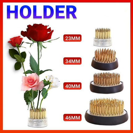 Round Flower Base Holder Spiky Frog Fixed Tool Floral Arrange For Ikebana Kenzan - Aimall