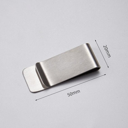 2PCS Money Clip Cash Note Business Card Holder Stainless Steel Mens Wallet Metal - Aimall