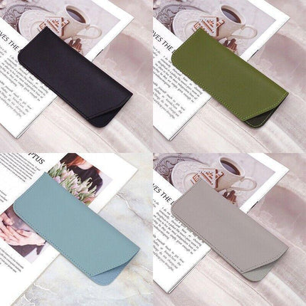 Leather Eyeglass Sunglasses Reading Glasses Case Soft Pouch Bag Pocket AU SELLER - Aimall