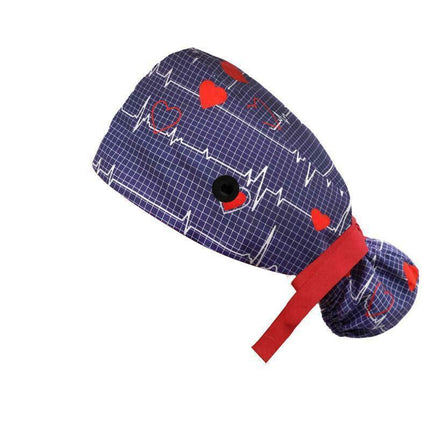 LongHair Surgical Scrub Cap Doctor Nurse Bouffant Hat Adjustable Comfy HeadCover - Aimall
