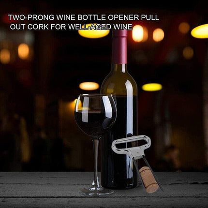 Wine Bottle Opener Cork Puller Damaged Cork Remover Chrome Sheath AU Stock - Aimall