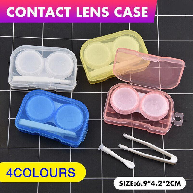 Contact Eye Lens Storage Case Tweezer & Soft Tip sucker Applicator KIT AU Stock - Aimall