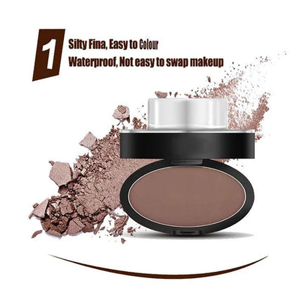 Cosmetic Definition Natural Shape Eyebrow Shadow Stamp Waterproof Brow Dye Kit - Aimall