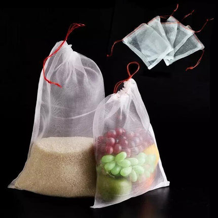 100x/Set Fruit Fly Protection Bags Exclusion Net Storage Mesh Stop Pest Bug Bags - Aimall