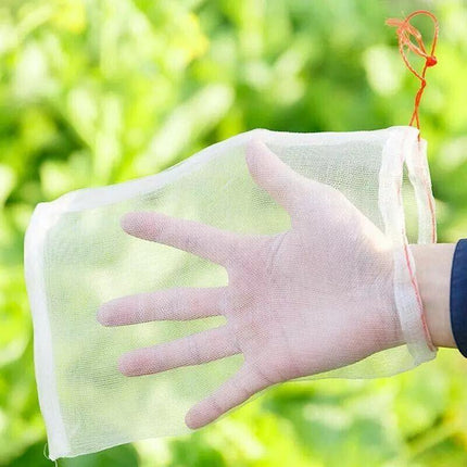 100x/Set Fruit Fly Protection Bags Exclusion Net Storage Mesh Stop Pest Bug Bags - Aimall
