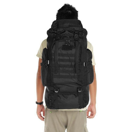 80L Military Tactical Backpack Bag Outdoor Hiking Trekking Camping Rucksack AU - Aimall