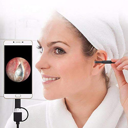 LED Ear Camera Cleaner Endoscope Otoscope Scope Pick Ear Wax Removal Scoop Tool - Aimall
