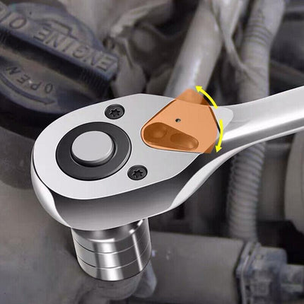 1/4" 3/8" 1/2" Ratchet Wrench Handle Drive Socket Spanner Quick Release Heavy AU - Aimall
