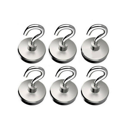 12x Strong Rare Earth Neodymium N38 Magnetic Hanger Holder Magnet Hooks AU 2.0kg - Aimall