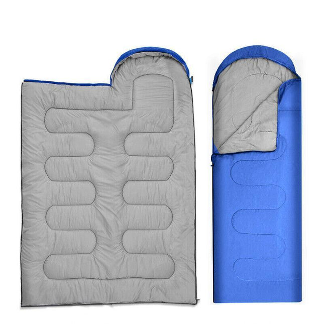 Outdoor Sleeping Bags Single Sleeping Bag Camping Hiking Winter Thermal AU Stock - Aimall
