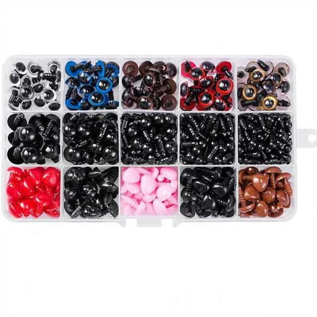 752PCS Safety Eyes and Noses with Washers Colorful Plastic Safety Eyes and Noses - Aimall
