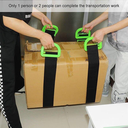Lifting & Moving Strap Furniture Carrying Belt Heavy Moving Rope w/Bulky Handle - Aimall