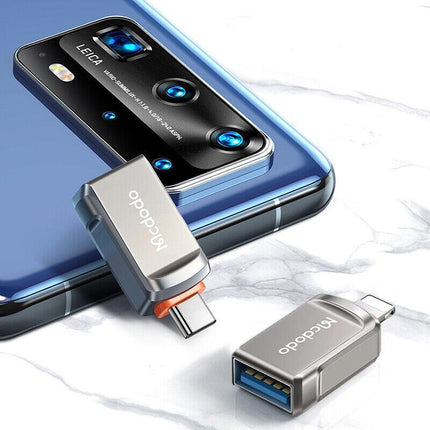 MCDODO USB 3.0 To Type-C/iOS Premium Converter USB-C Data OTG Adapter Connector - Aimall