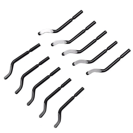 12PCS Set Pocket Deburring Tool 365° Swivel Head With 11Repalcement Blades Tools - Aimall