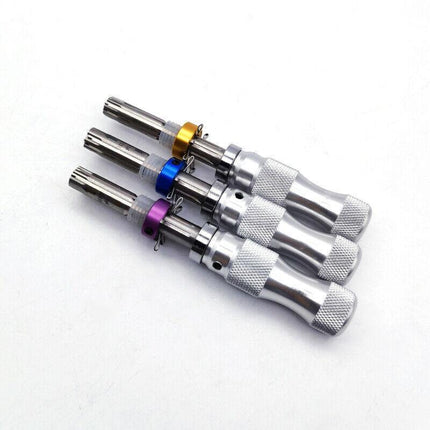 3X Tubular Locksmith Lock Tool Equipment 7.00MM 7.5MM 7.8MM Steel Set Safe Box - Aimall