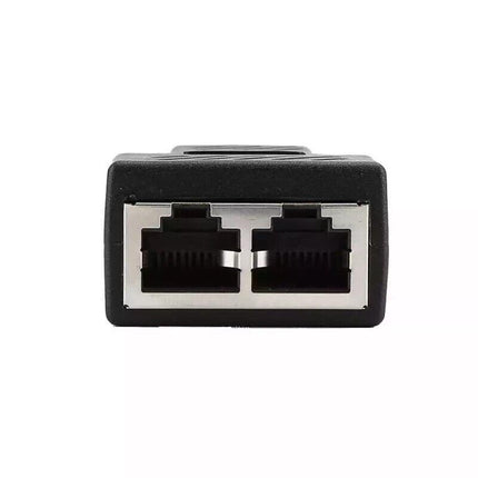 RJ45 LAN Ethernet Splitter Plug Network Double Adapter Coupler Cable Connector - Aimall