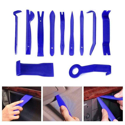 12PCS Car Trim Removal Tool Auto Hand Tools Pry Bar Dash Panel Door Interior Kit - Aimall