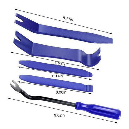 5PCS Car Trim Removal Tool Auto Hand Tools Pry Bar Dash Panel Door Interior Kit - Aimall