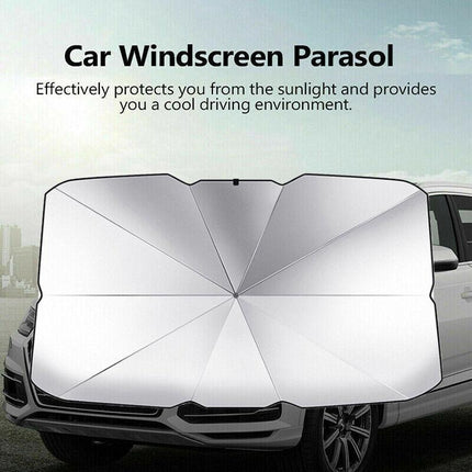 Foldable Car Windshield Sunshade Front Window Cover Visor Sun Shade Umbrella - L - Aimall
