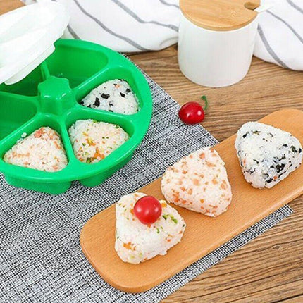 6 Holes Sushi Mold Onigiri Rice Ball Bento Press Maker Mold Kitchen Accessories - Aimall