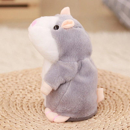 Talking Hamster Chat Mimicry Pet Record hamster Doll Xmas Plush Toy Nod Mouse AU - Aimall