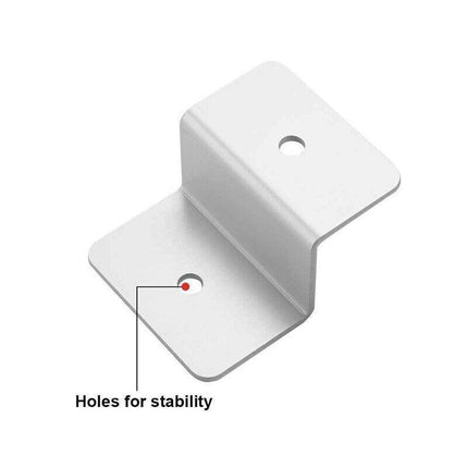 4 PCS Solar Panel Z-Bracket Mounting Flat Roof Yacht RV Mount Aluminum Kit AU - Aimall