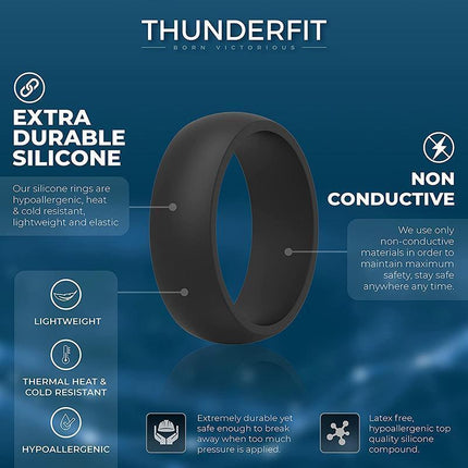 Silicone Rubber Ring Bands 3PCS - Aimall